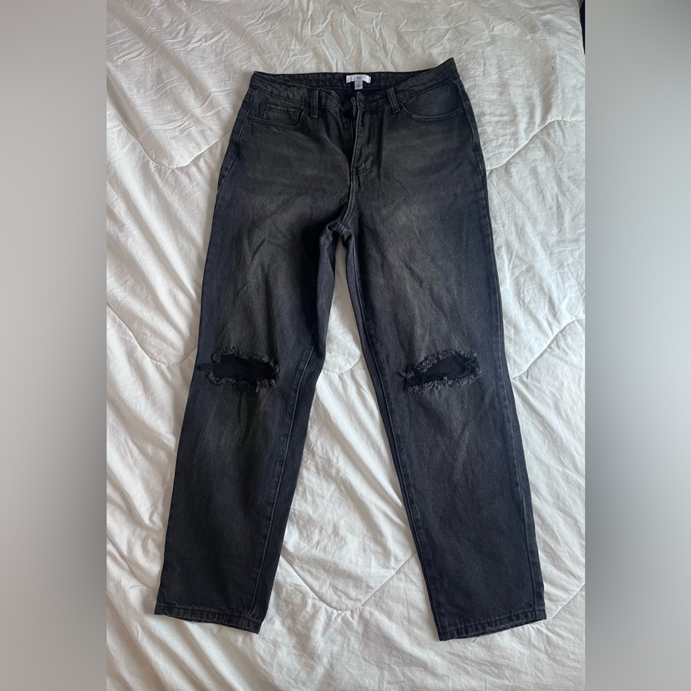 BP High Waist Ankle Mom Jeans. Black. New. Size 29.